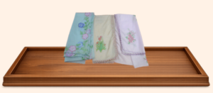 NET EMBROIDERED SHAWL