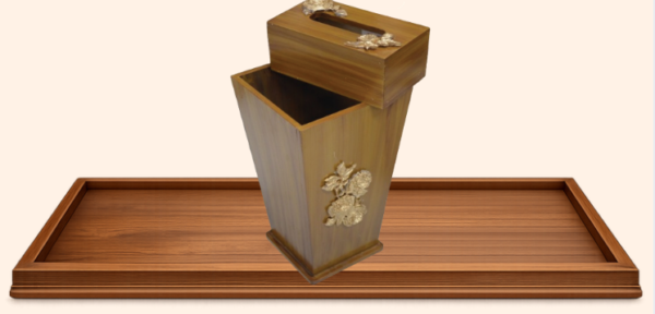 DUSTBIN & TISSUE BOX